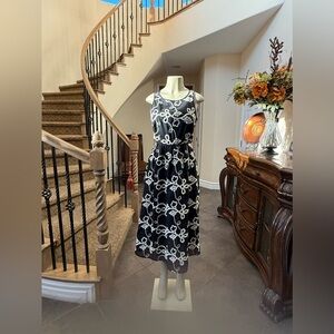 SAM EDELMAN NWOT Rope Embroidered Midi Dress with Side Cut Outs – Size 6